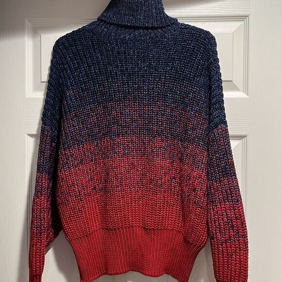 Cotton by Autumn Cashmere turtleneck cable sweater size XS. - Picture 3 of 7